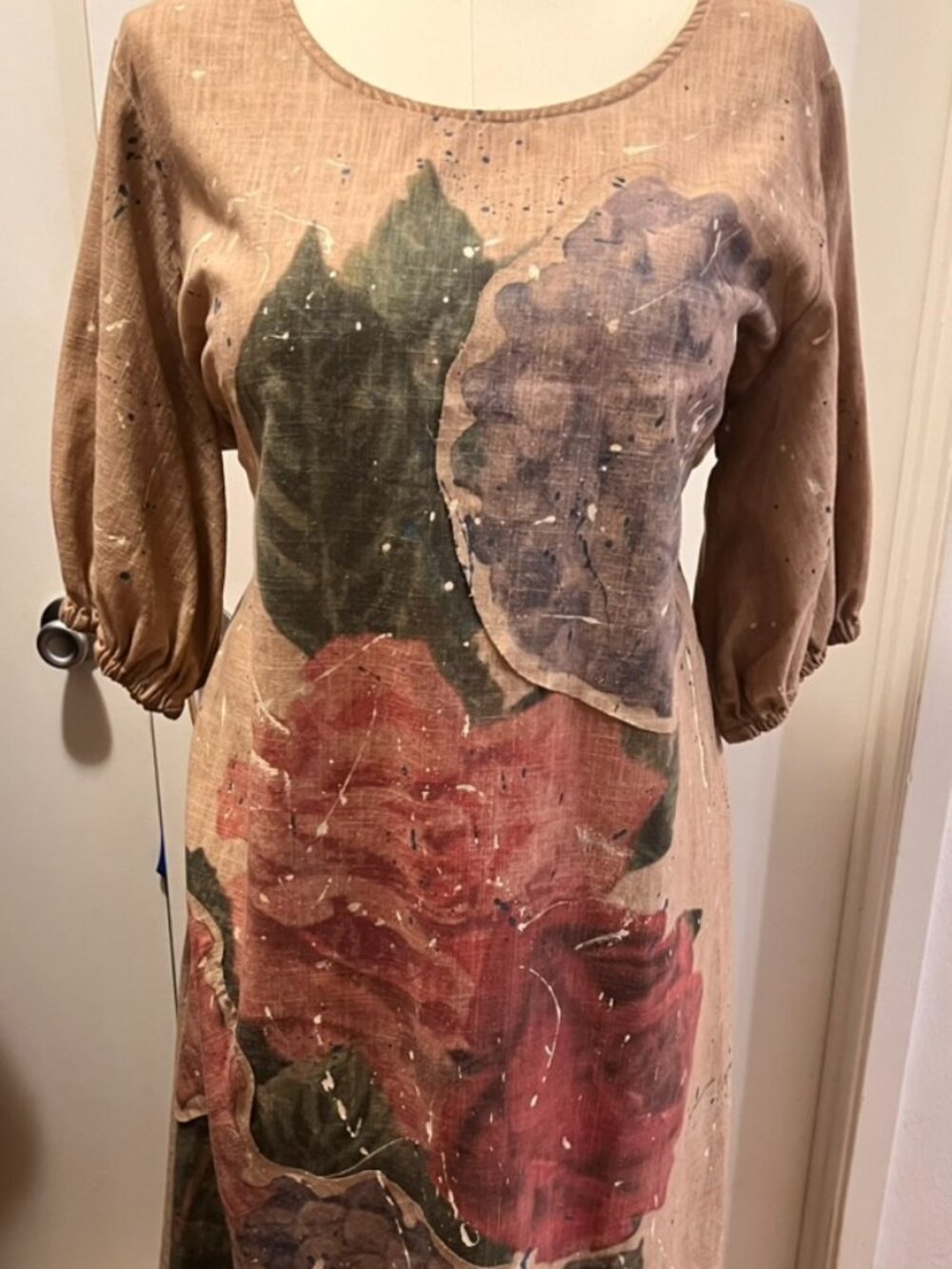 Linen Rose Dress